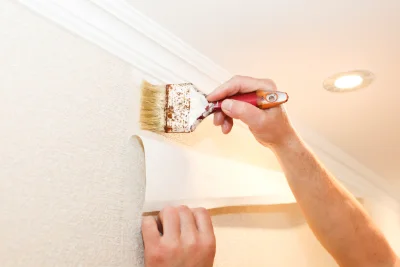 Pose de papier peint à Rehaupal — revêtements muraux et toiles de verre